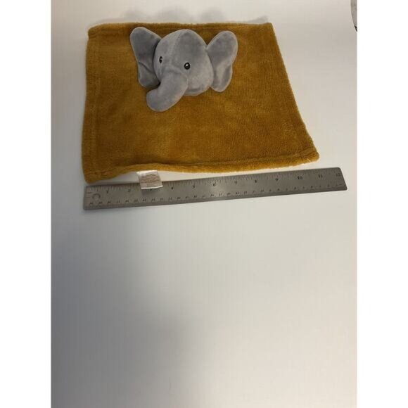 Lila & Jack Brown and Grey Elephant Lovey Stuffed Security Blanket Toy - Picture 6 of 7